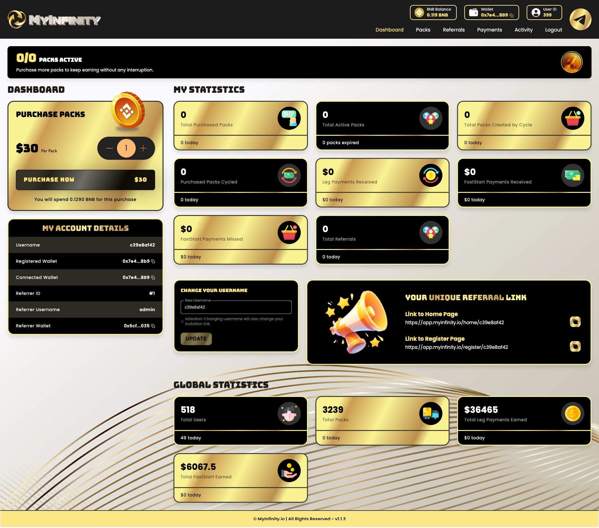 MyInfinity-io-Dashboard
